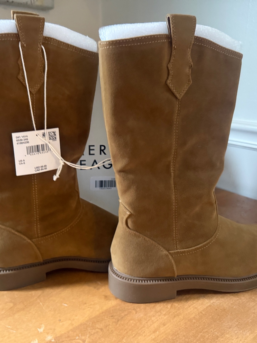 American Eagle Outfitters Chestnut Tan Mid-Calf Pull-On Boots